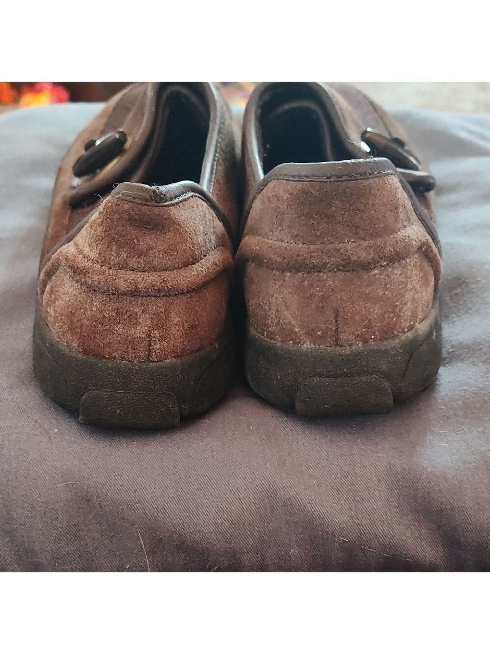Lands' End Women's Brown Suede Flats - Picture 8 of 8